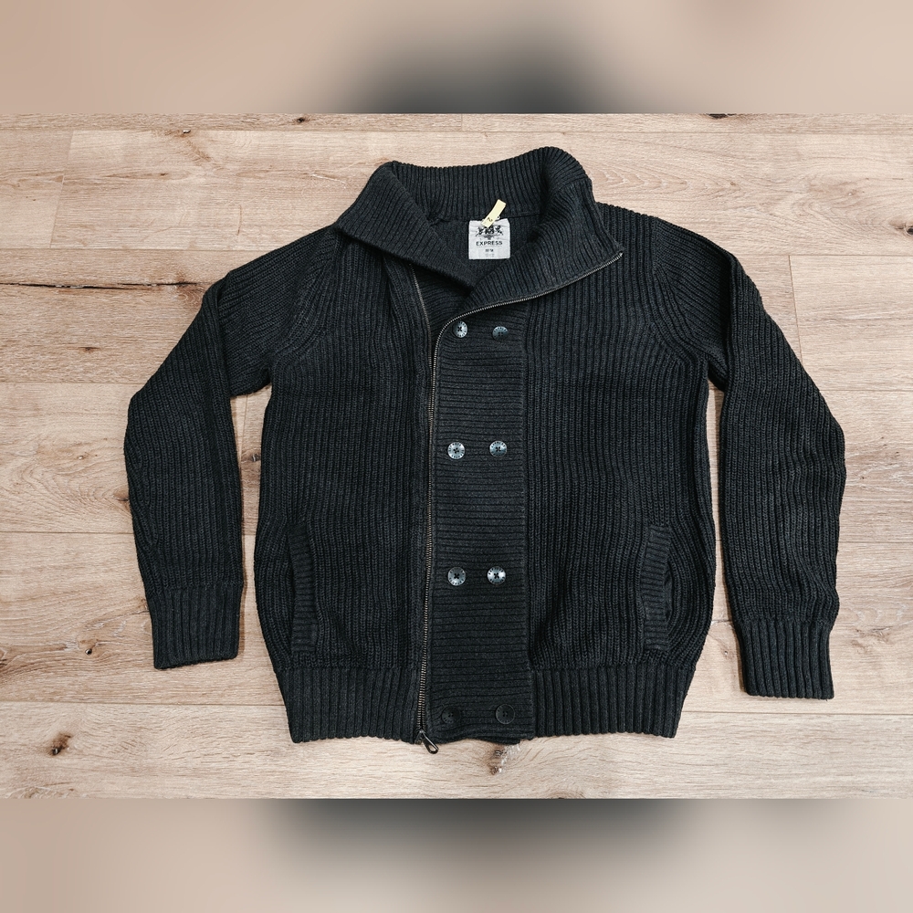EUC Express Double Breasted Sweater Jacket